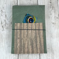 Image 3 of B6 Cork Folio Cover with Elastic Cord Closure