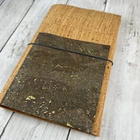 Image 3 of A5 Cork Folio Cover with Elastic Cord Closure
