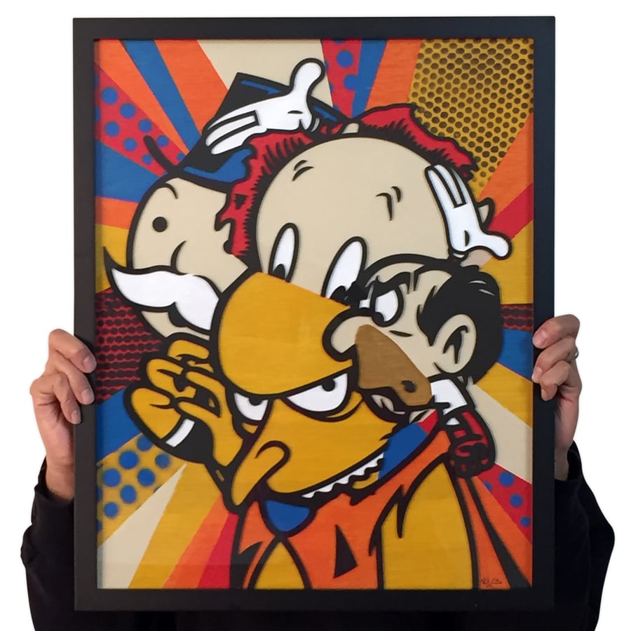 Image of Chopped & Screwed / Mixed Media on Wood Panel / 16" x 20"