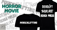 Camiseta POWERLIFTING Modelo Horror Movie