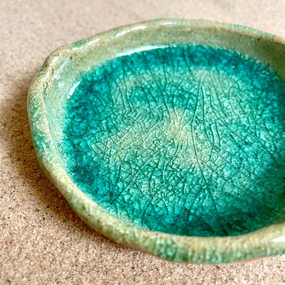 Image of Crystal crackle dish 