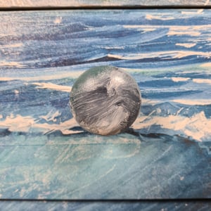 Image of Solid Pine Chest of Drawers - With Coastal Wave Design - Request a Custom Order