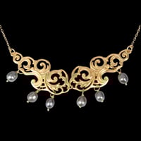 Image 2 of NUAGES BAROQUE Collier - 10 Caviar Pearls