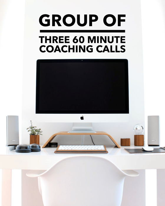 Image of Group of Three 60 Minute Coaching Call Sessions