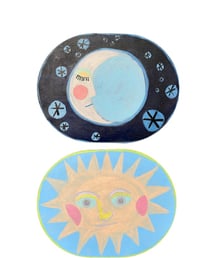 Celestial Moment Moon and Sun Placemats (2)