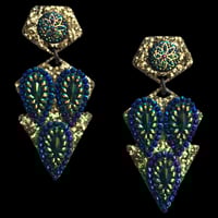 DREAM GLITTER / NOMI Peacock Maxi Earring