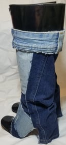 Image 2 of Tasty Raw Edge Denim Boot Revival