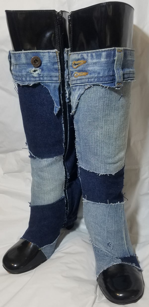 Image of Tasty Raw Edge Denim Boot Revival 