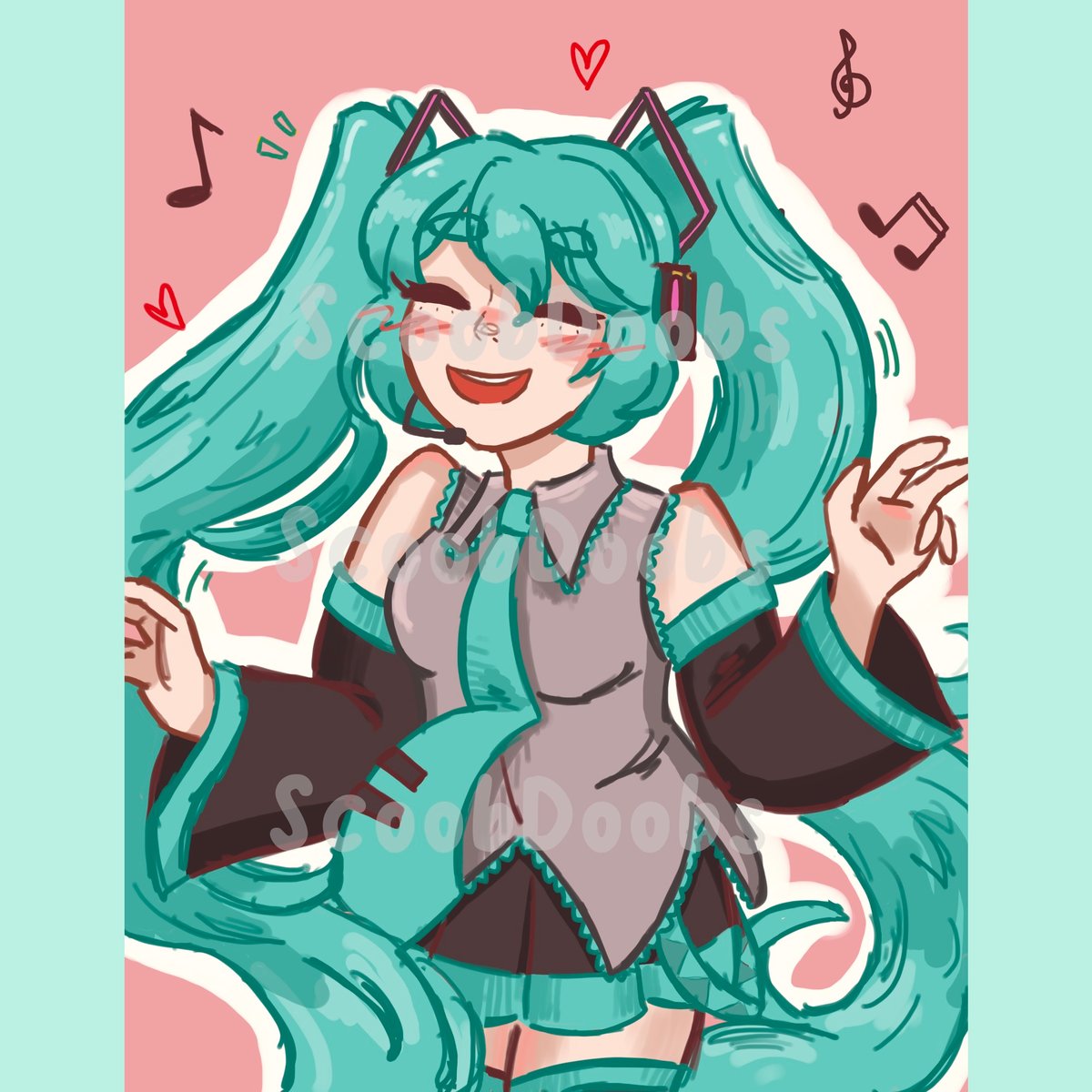 Hatsune Miku Print | ScoobDoobs