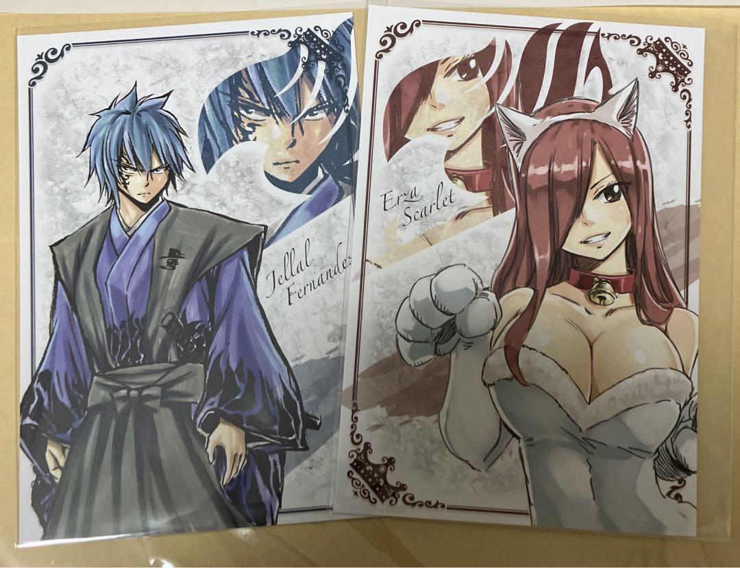 Image of Jellal x Erza Fairy Tail Japan Princess Cafe Exclusive Art Card Set