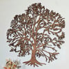 Woodcut Tree Wall Hanging