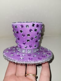 Image 3 of Purple Rhinestone top hat 💜 