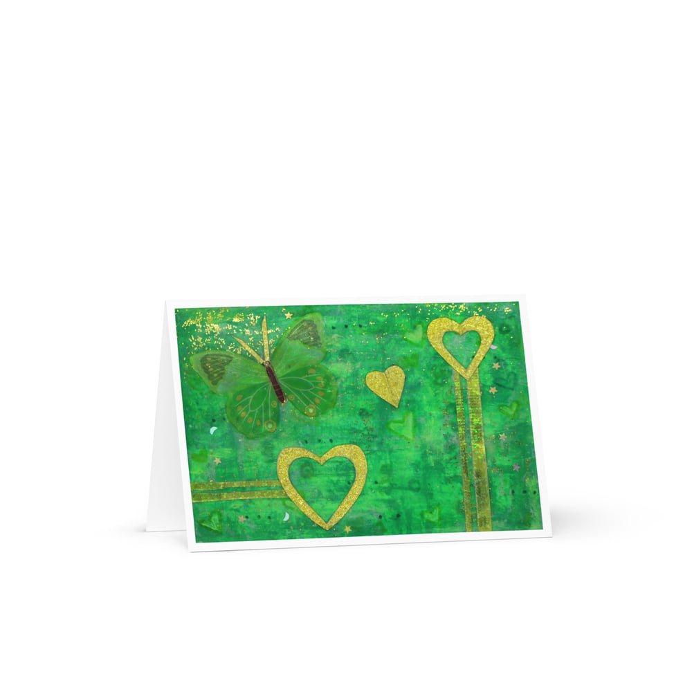 Image of Green Butterfly Card