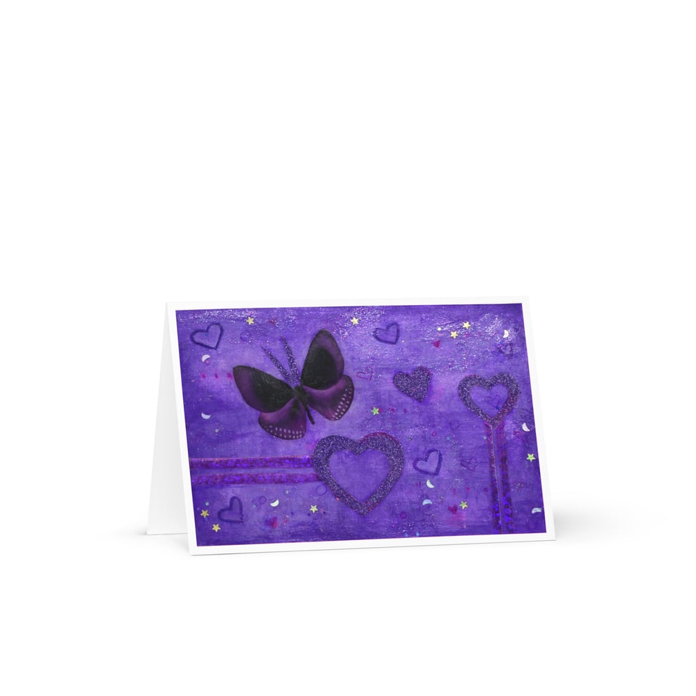 Image of Purple Butterfly Card