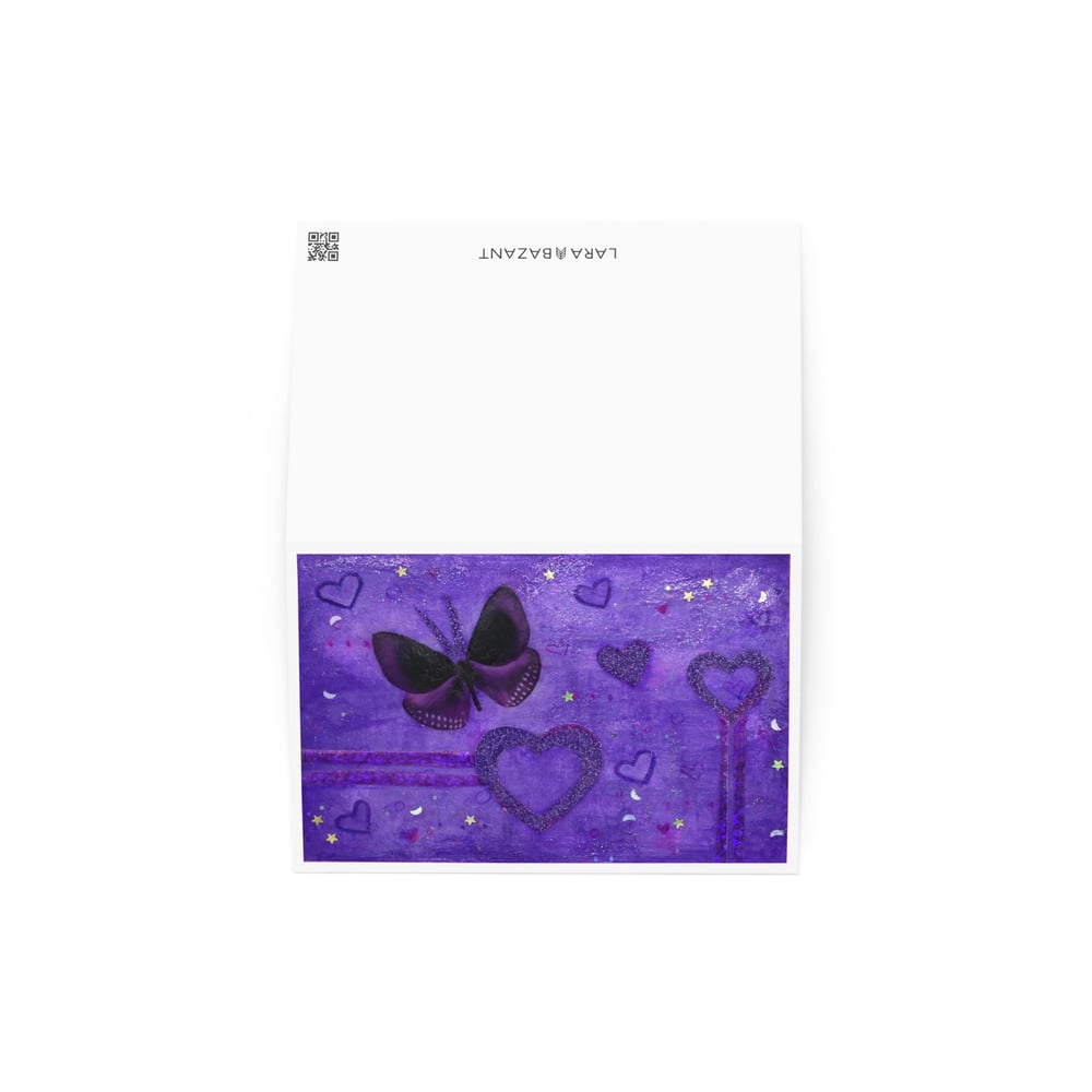 Image of Skyline Card - Purple