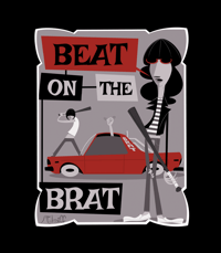 BEAT ON THE BRAT! deluxe print. 14"x18" signed by Mcbiff. 
