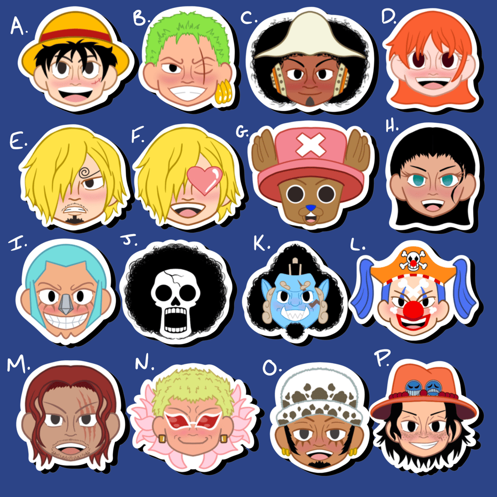 Pirate Show Character Stickers