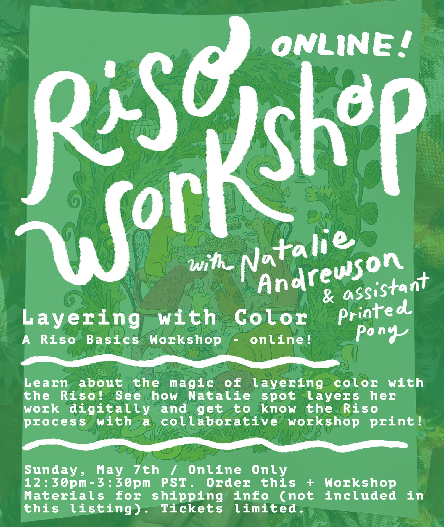 Online Riso Basics Workshop - Layering with Color