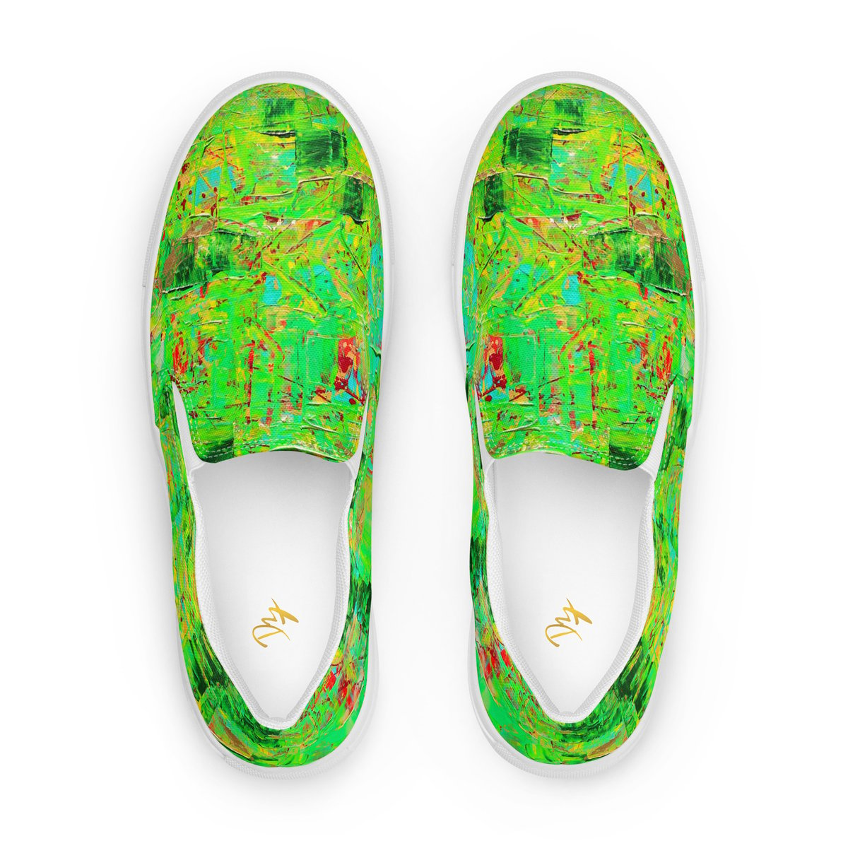 Image of "Moss" Men’s slip-on canvas shoes 