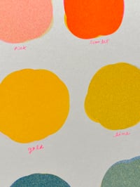 Image 2 of Riso Color Swatch Print, in three colors