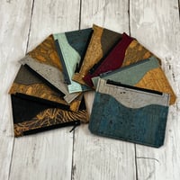 Image 4 of Cork Card and Coin Zipper Pouch
