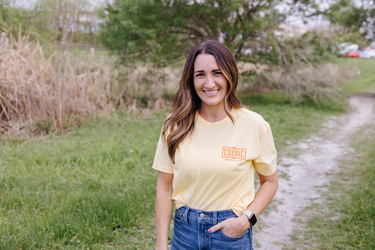Cosmic Planet Tee - White or Yellow