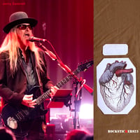 Image 1 of Jerry Cantrell Heart guitar stickers G&L Rampage decal Alice in Chains. Set 2