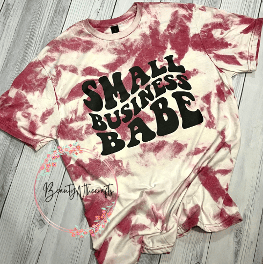 Image of Acid Wash Small Business Babe Tee