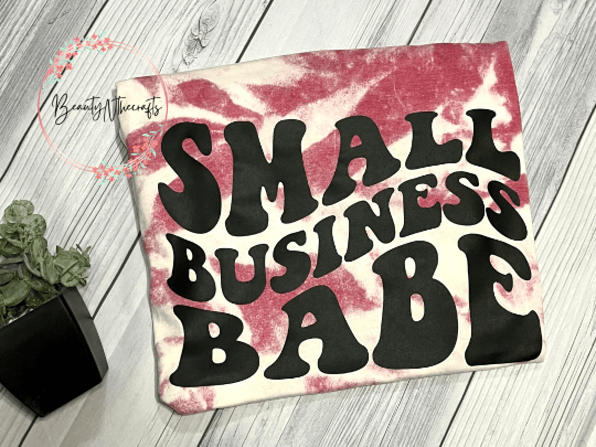 Image of Acid Wash Small Business Babe Tee