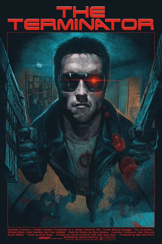 Image of 24X36 TERMINATOR SCREEN PRINT 