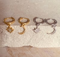 Image 2 of Lucie Gold Huggie Hoop