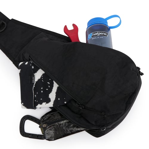 Image of SLB01® [sling bag] 420D Washed Nylon Black 