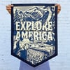 EXPLORE AMERICA CAMP FLAG