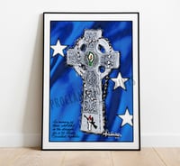 Starry Plough Celtic Cross A3 Print (Unframed)