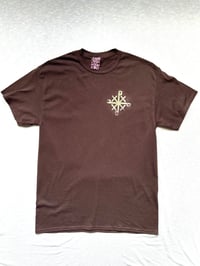 Image of the big ups tee in brown 