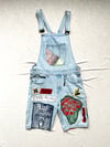 the a lot going on denim overalls 
