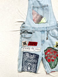 Image of the a lot going on denim overalls 