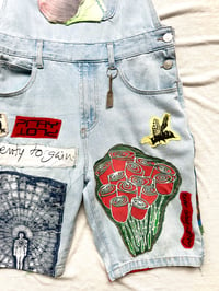 Image of the a lot going on denim overalls 