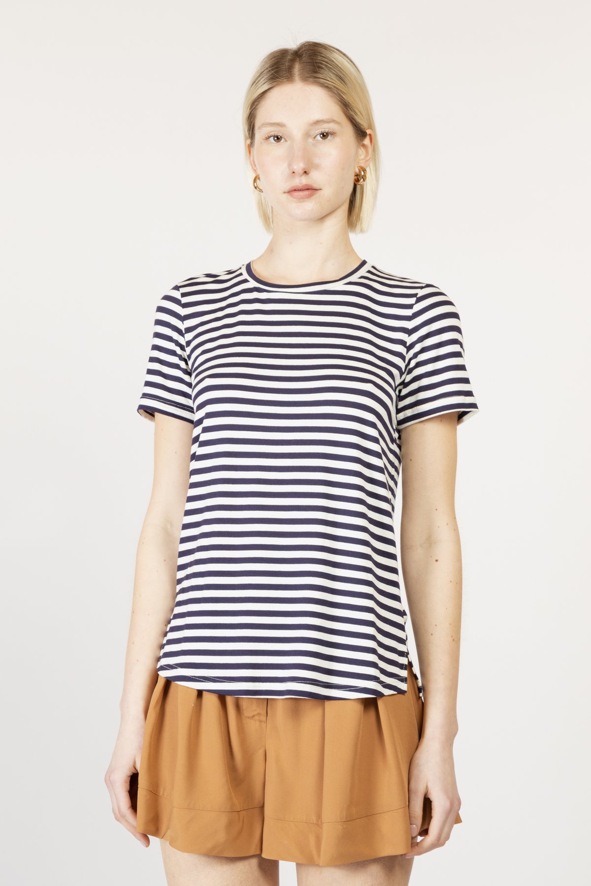 Image of MAGLIA MAIORCA RIGA BICOLOR BLU €78 - 50%