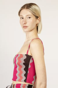 Image 2 of TOP MALAGA ONDE NERO/FUCSIA €89 - 50%