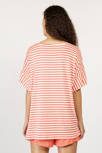 Image 3 of MAGLIA MARIE RIGA BICOLOR CORALLO €105 - 50%