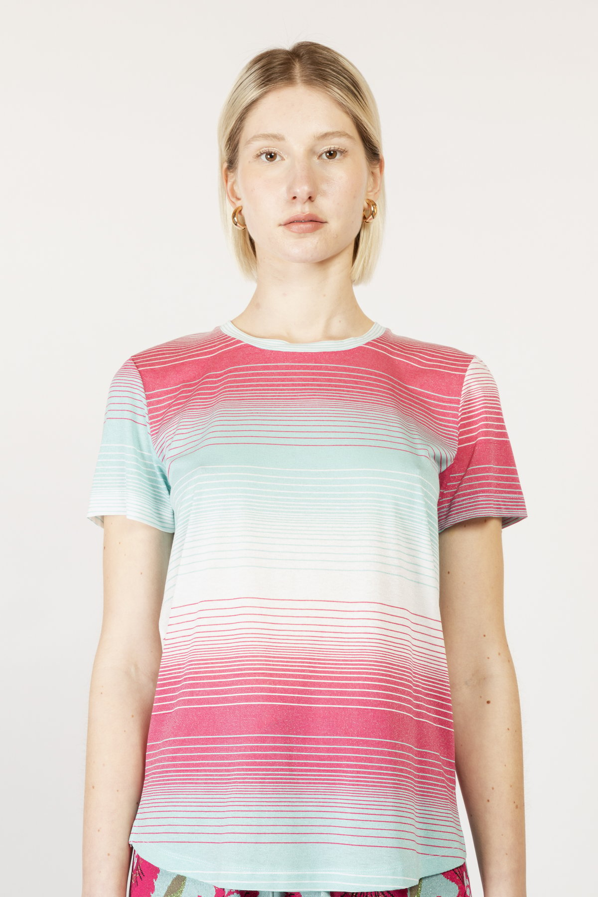 Image of MAGLIA MAIORCA MULTIRIGA FUCSIA €89 - 50%