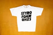 Image of White Styrofoam Ones Logo Tees