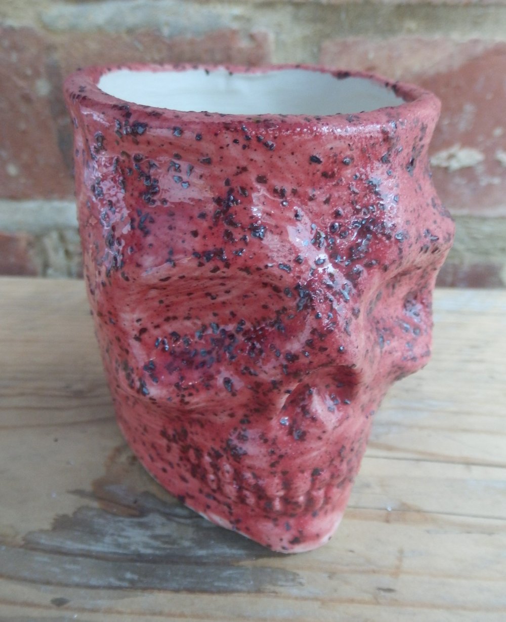 Crimson Skull Pot