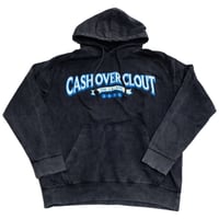 Image 1 of Vintage Washed Hoodie (Black)