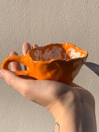 Image 1 of tangerine espresso cup