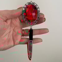 Red Gem Killing It Dangles (sizes 1 1/4-1 5/8)