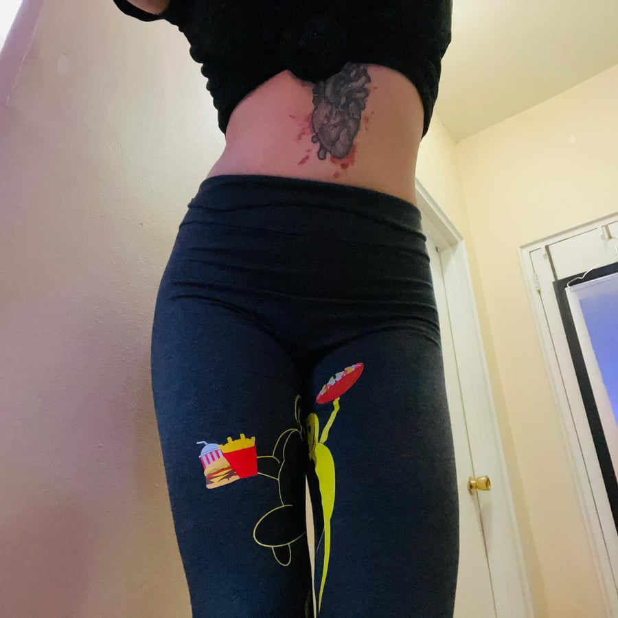Image of Eat Clean/Cheat Sneaky E.C.C.S. Blk leggings Part 2