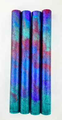 Image 3 of 'Element 115' Bespoke Pen Blanks. High pressure cast with iridescent and color-shift pigments.