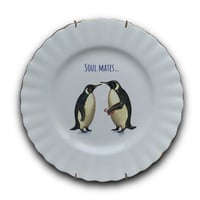 Image 1 of Love Plates - Soul Mates - Penguins (Ref. 464)